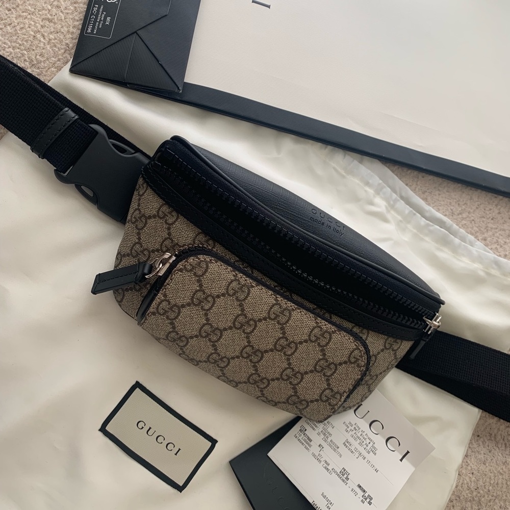 Gucci Supreme belt bag 100% AUTHENTIC